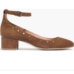 Madewell Brown Suede Block Heel
